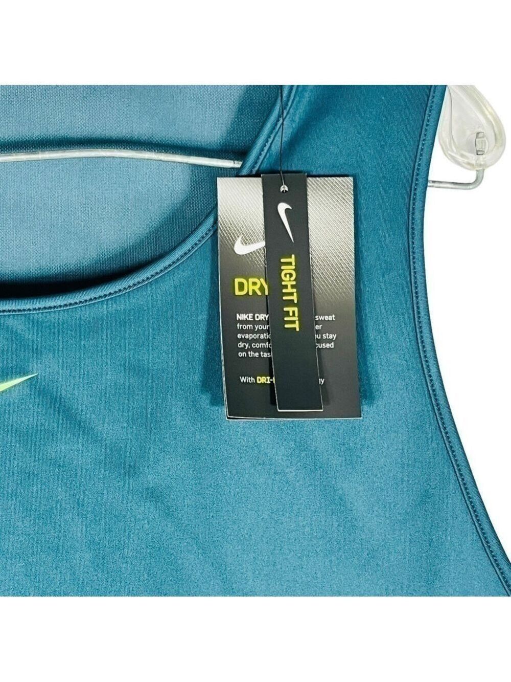 Nike Teal Cropped Training Tank Mesh Size 3X - Picture 6 of 15